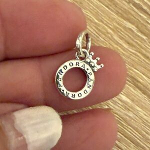 Pandora Silver Crown Necklace Pendant